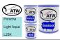 Preview: Porsche, Light Aqua, L25K: 1L Lackdose + 1L Klarlack + 500ml Härter - Set, von ATW Autoteile West.